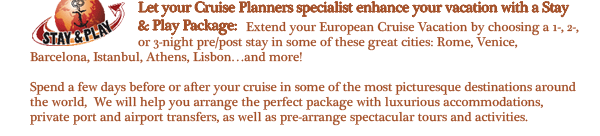 Let your Paula Podradchik Specialist Enhance your vacation with a Stay and Play Package!